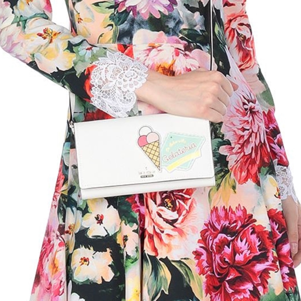Kate Spade NWT! Convertible Crossbody Wallet Clutch Purse "La Dolce Vita Italian - Picture 3 of 13